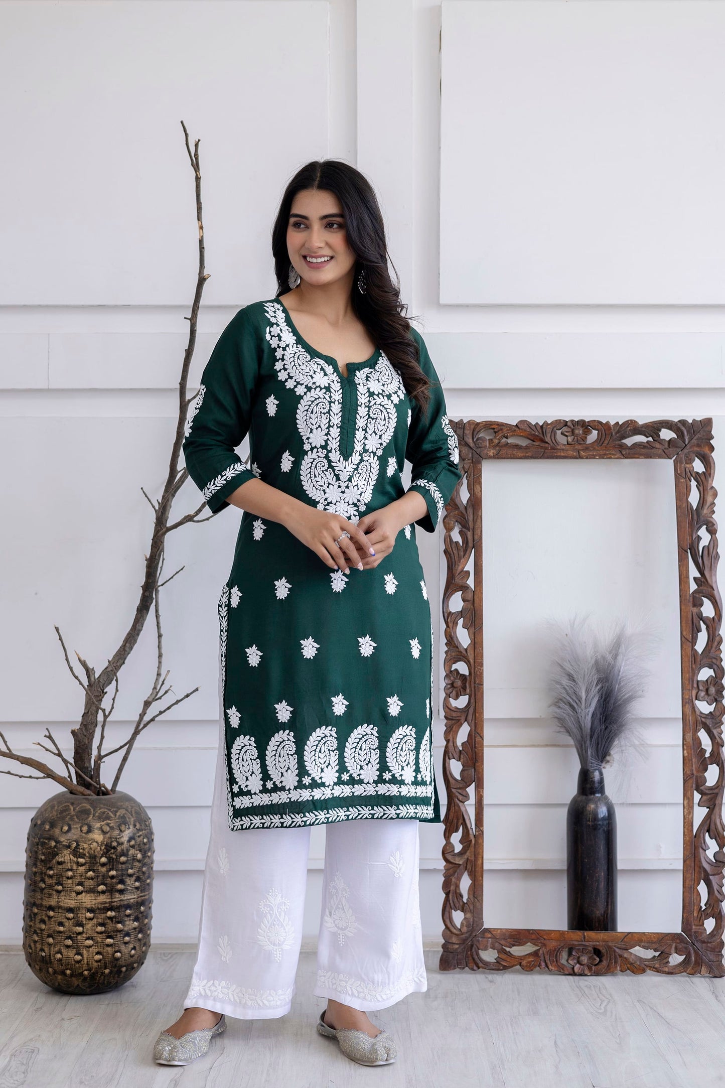 GREEN Trendy Fashionable kurtis