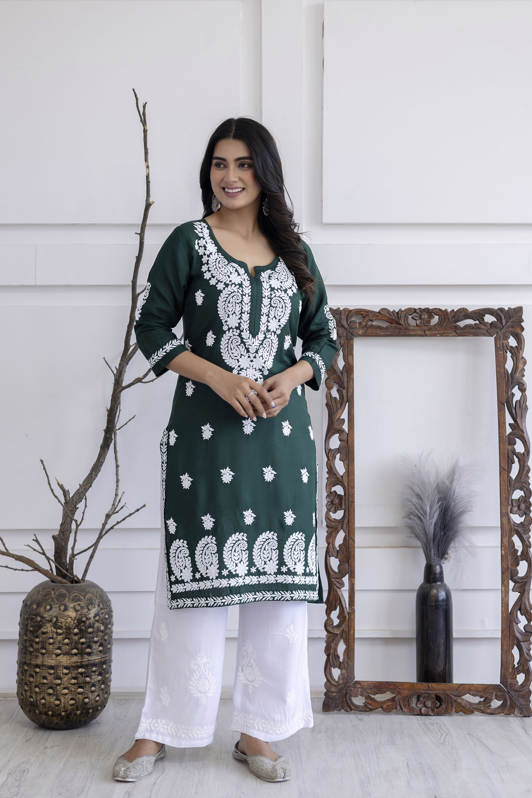 GREEN Trendy Fashionable kurtis