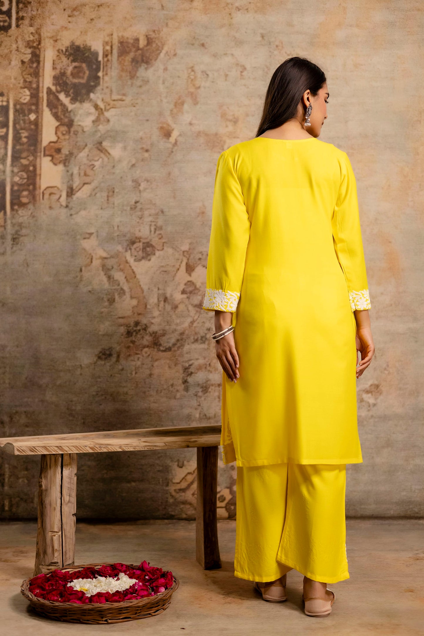 LEMON Women's Elegent Kurti set | Kurti Plazo Set