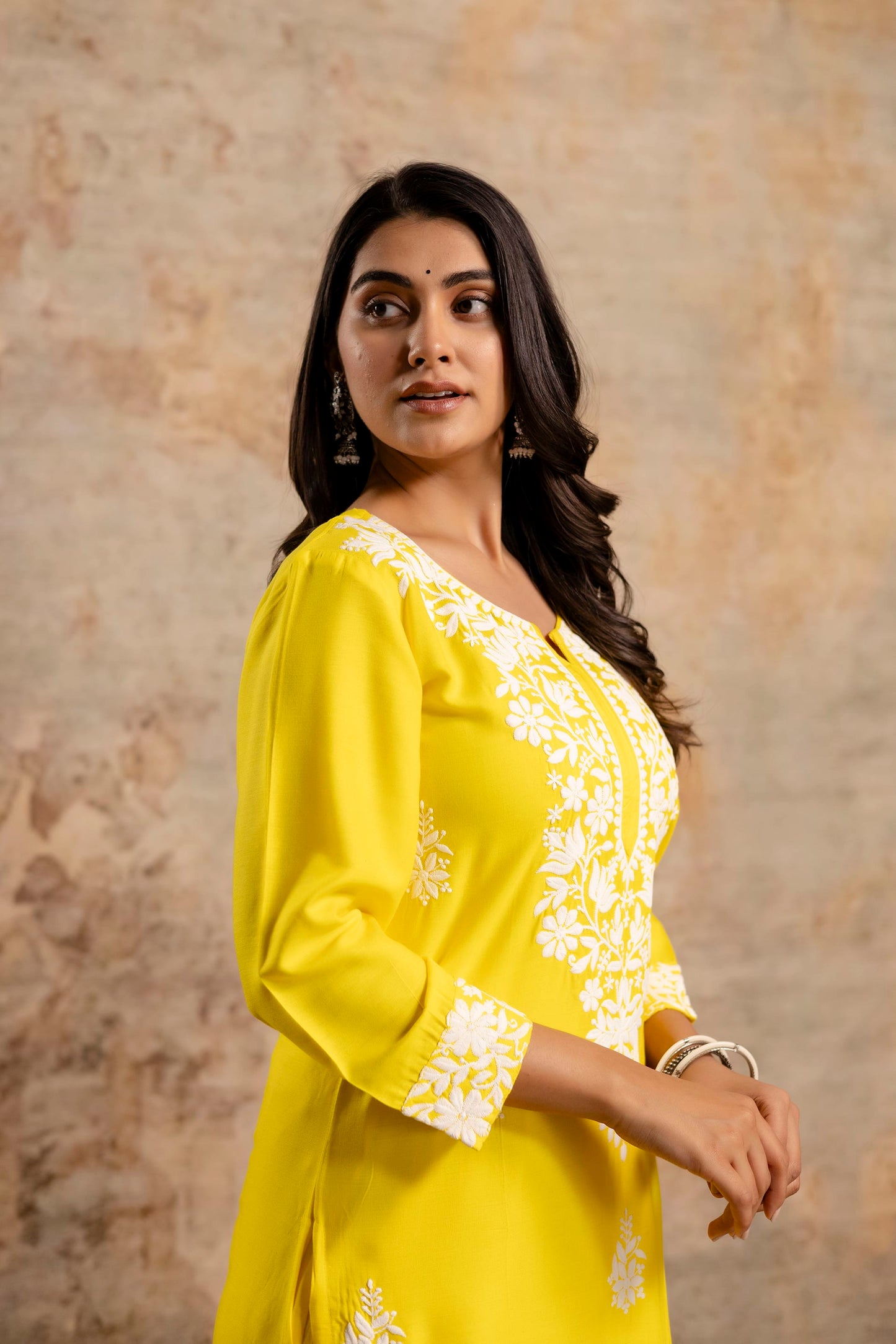 LEMON Women's Elegent Kurti set | Kurti Plazo Set