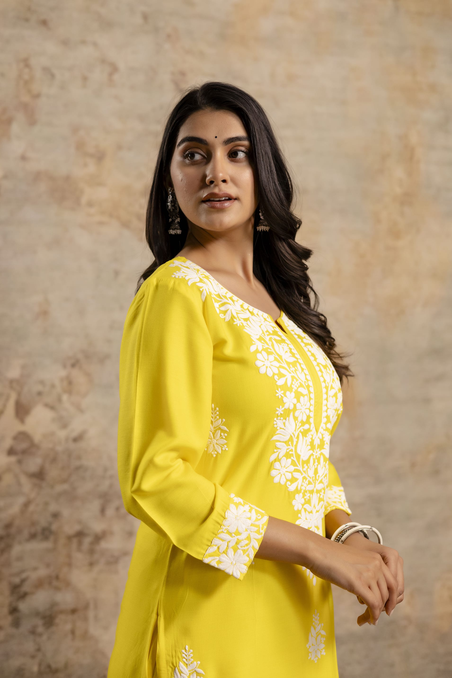 LEMON Women's Elegent Kurti set | Kurti Plazo Set