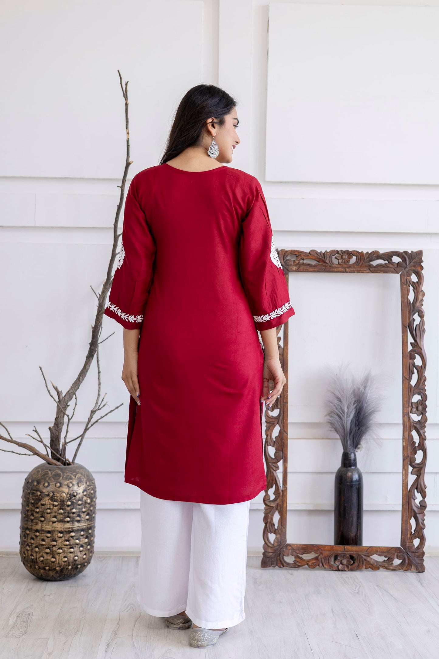 MAROON Trendy Fashionable kurtis