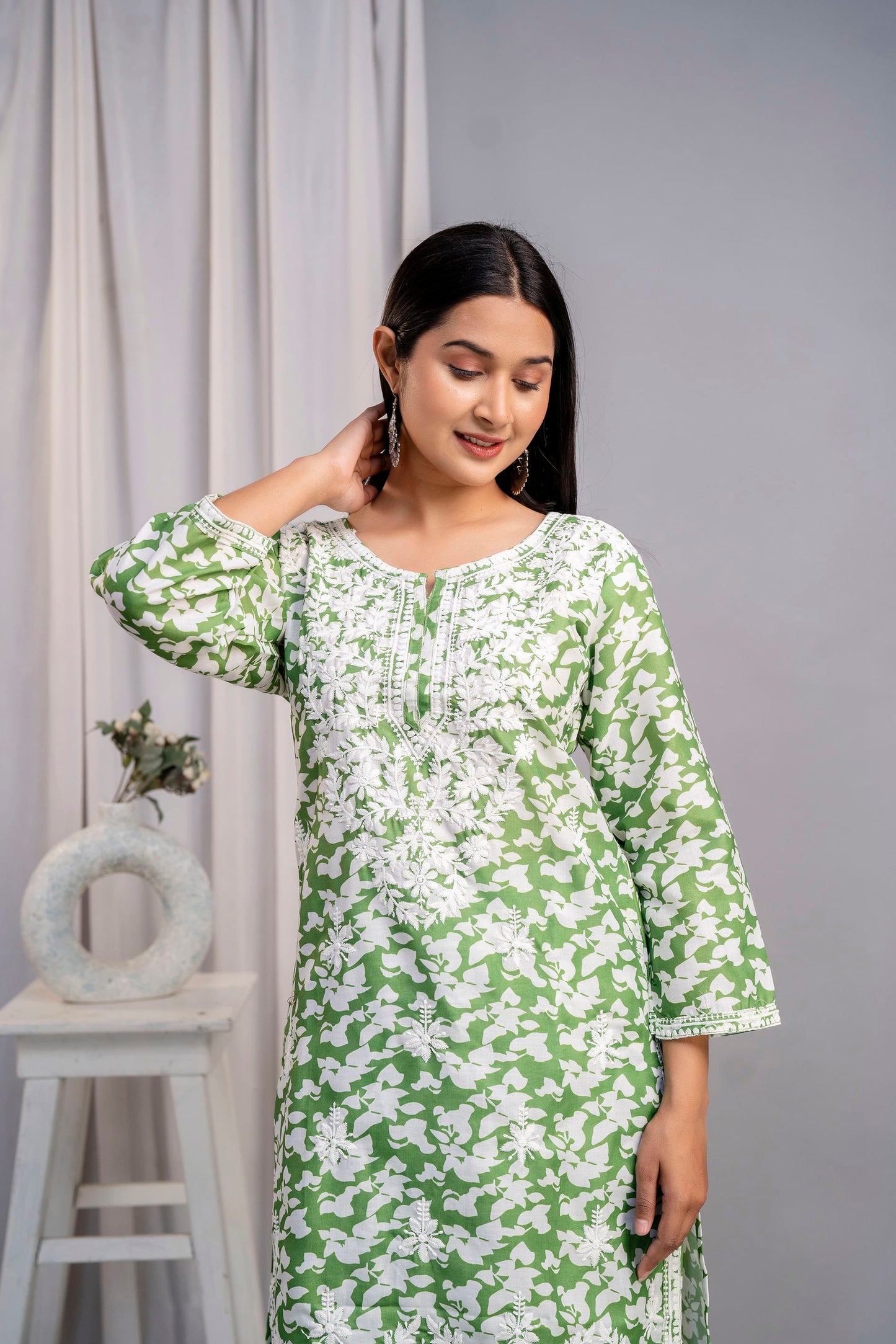 MEHNDI Beautiful Two Peice Cotton Set