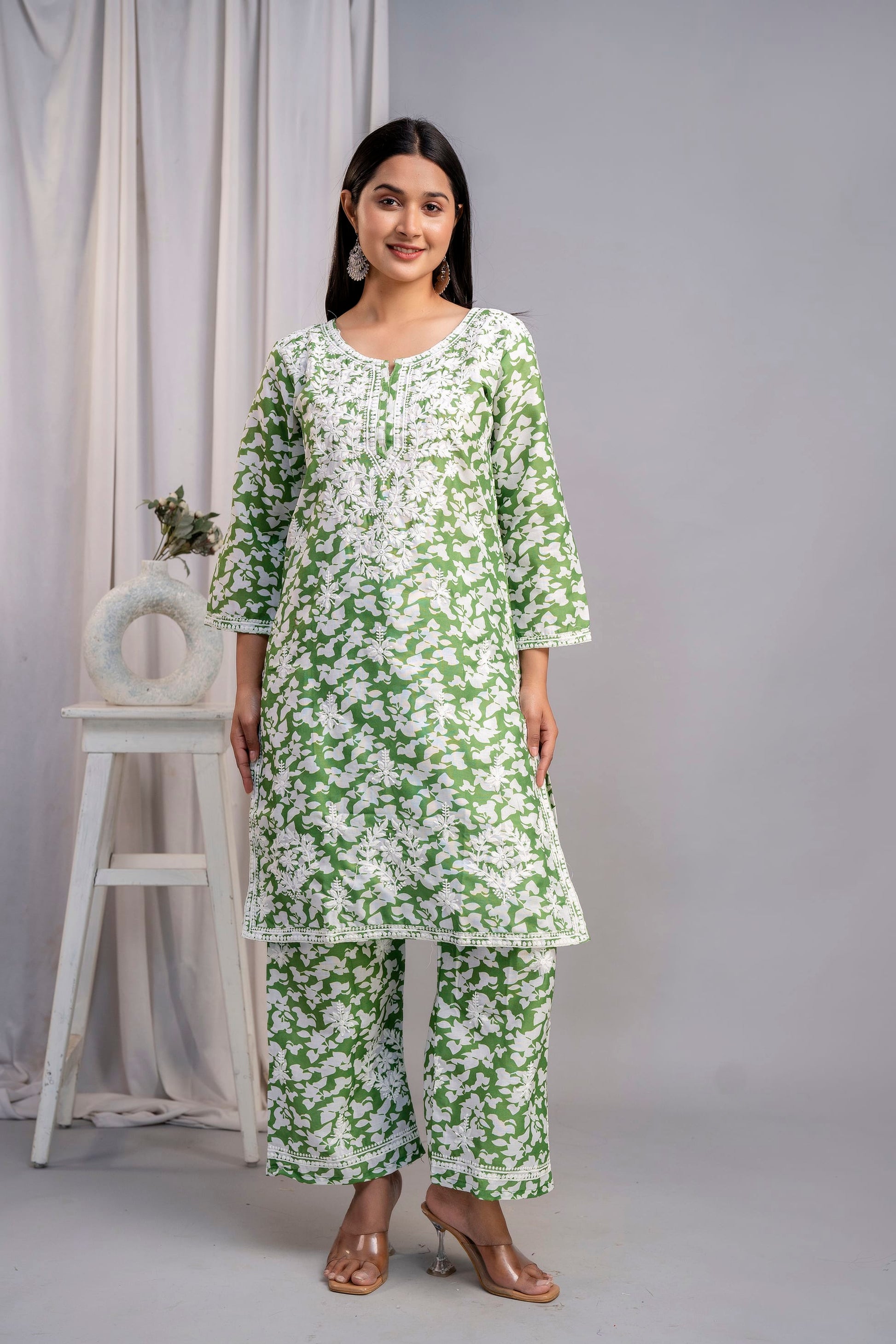 MEHNDI Beautiful Two Peice Cotton Set