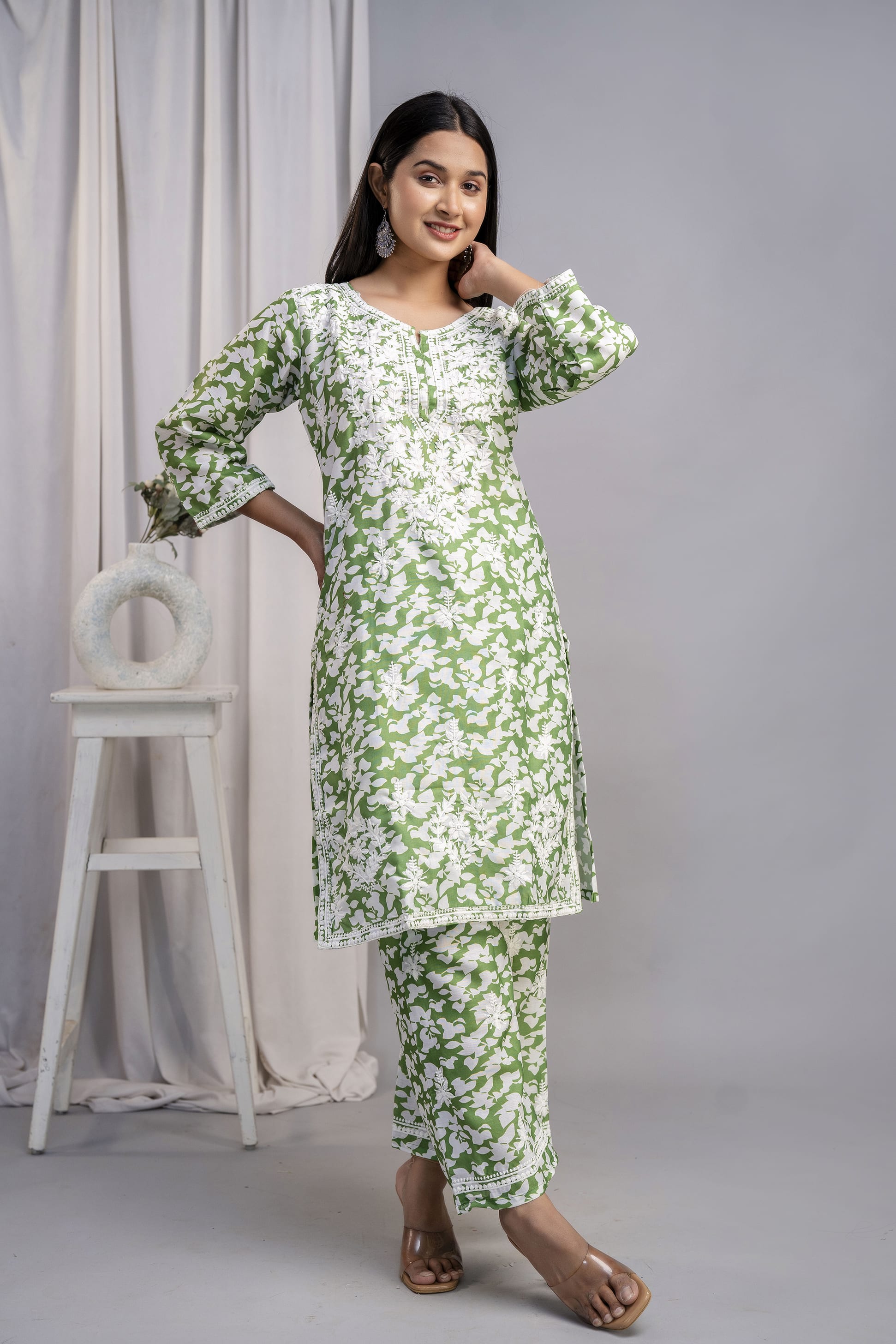 MEHNDI Beautiful Two Peice Cotton Set