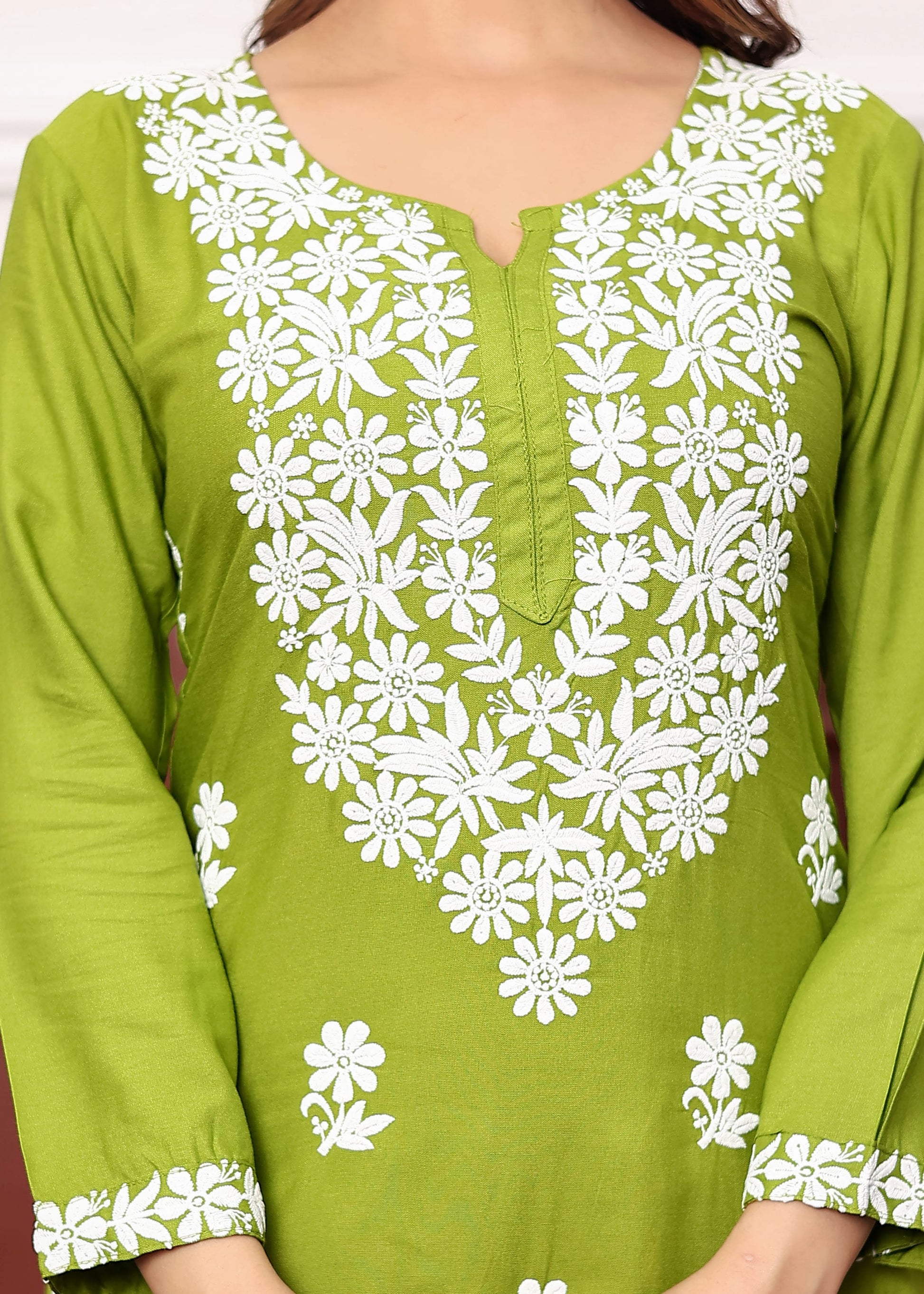 MEHNDI New colours in our best seller chikankari Plazzo set