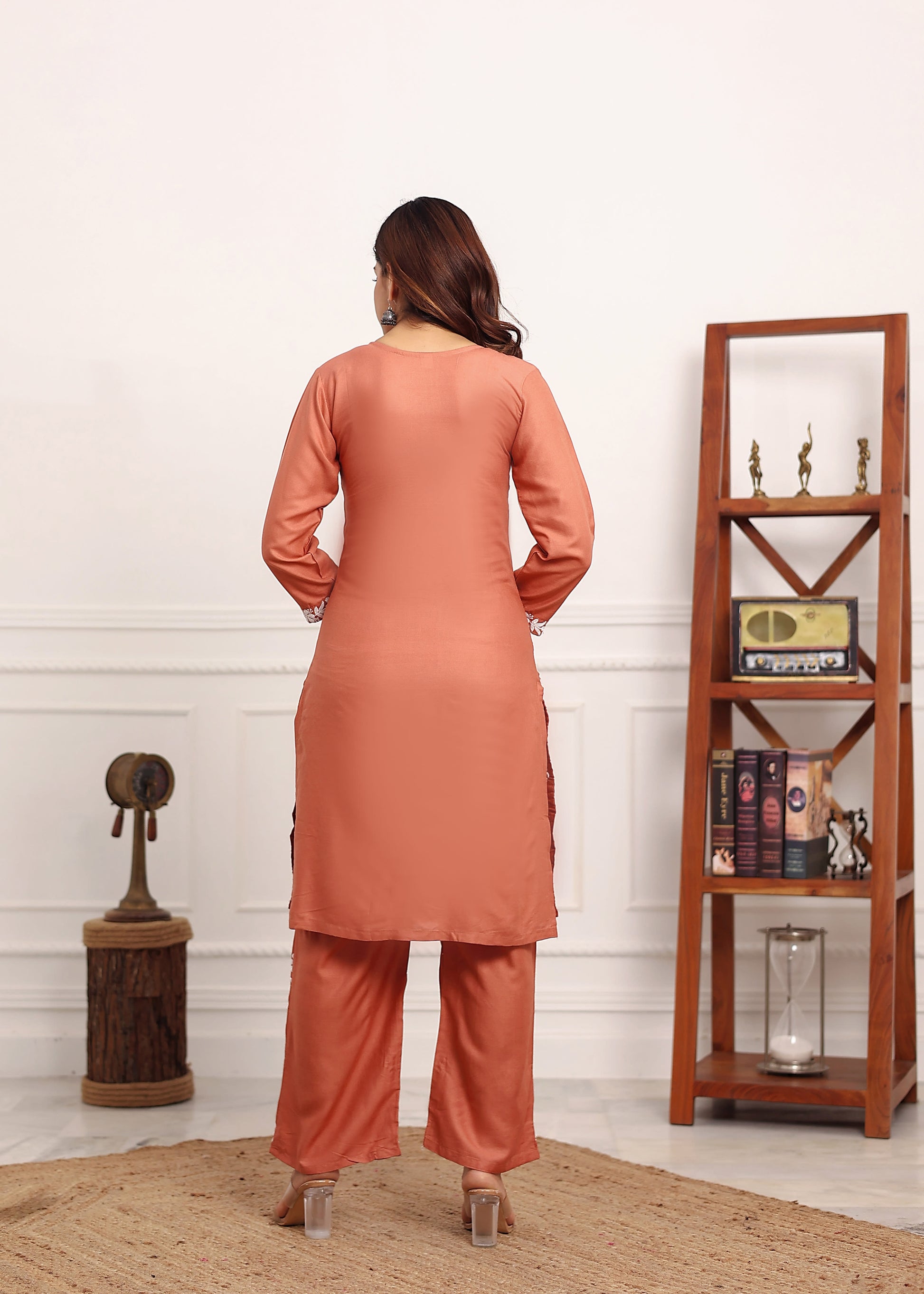 MISTY ROSE New colours in our best seller chikankari Plazzo set