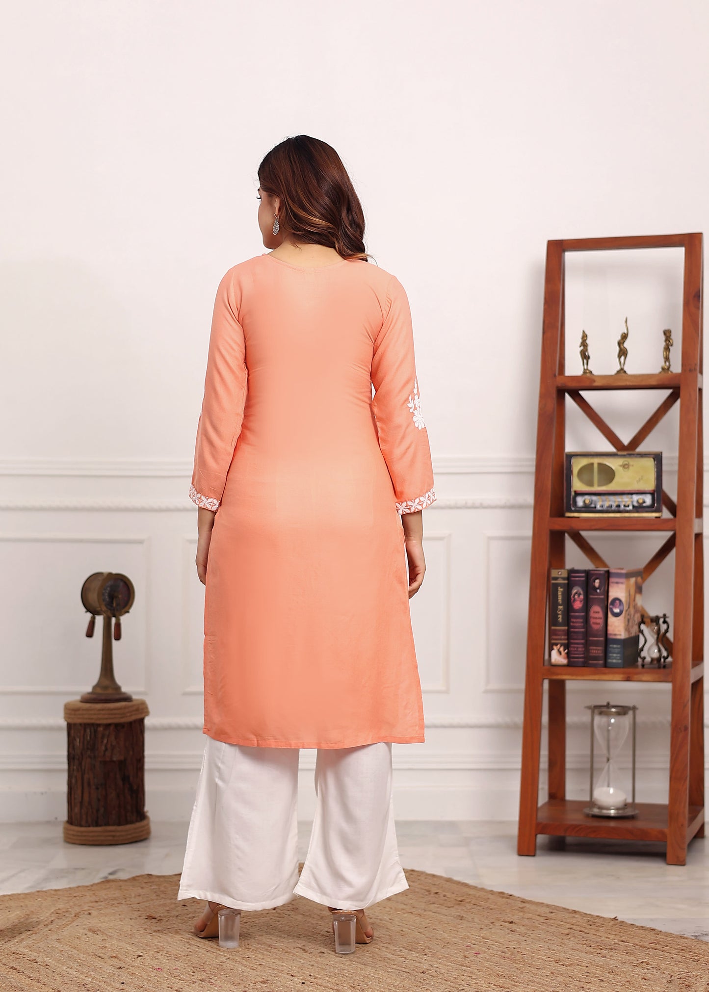 PEACH Ladies Kurti Set - Buy Ladies Kurti Set online in India
