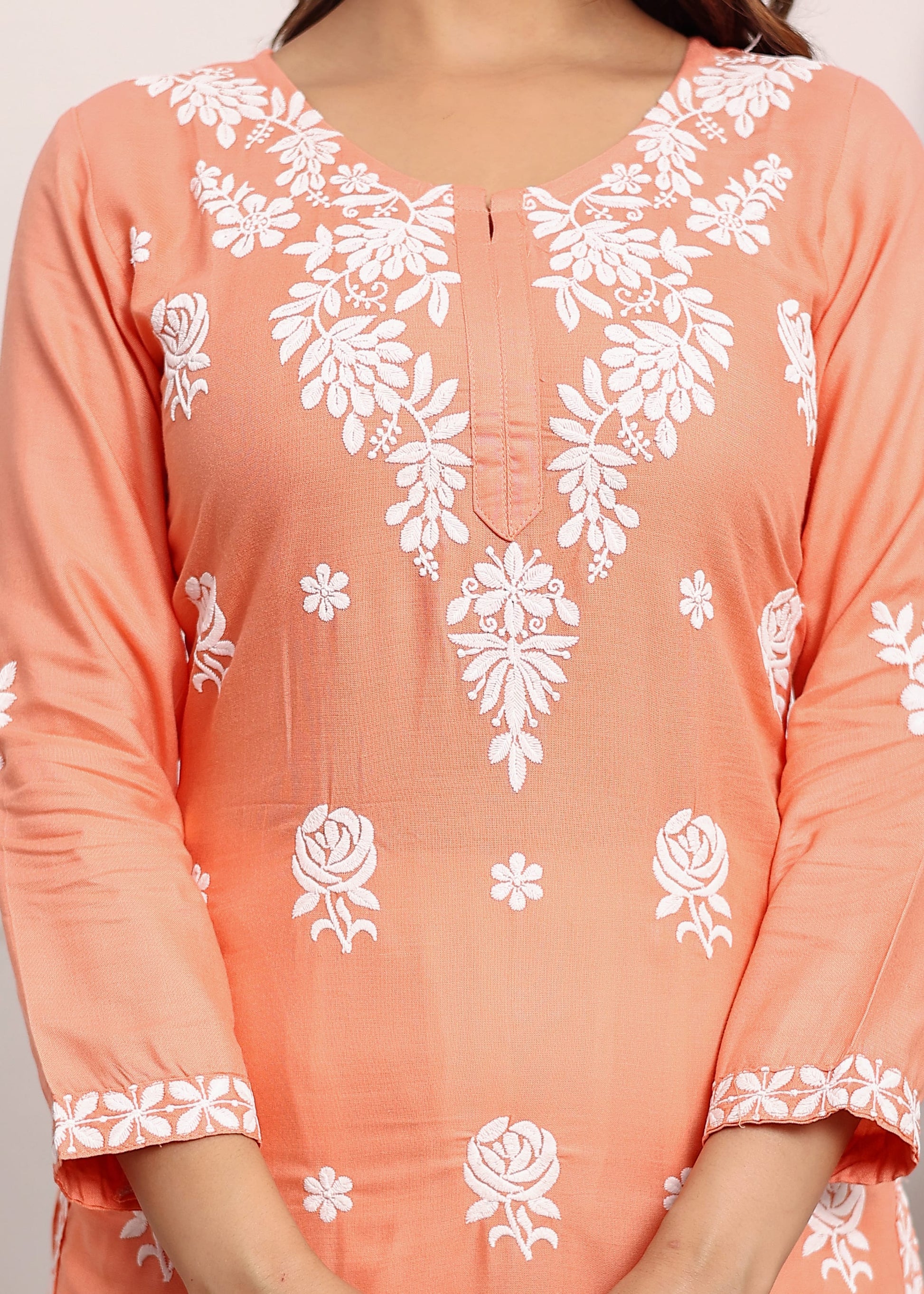 PEACH Ladies Kurti Set - Buy Ladies Kurti Set online in India