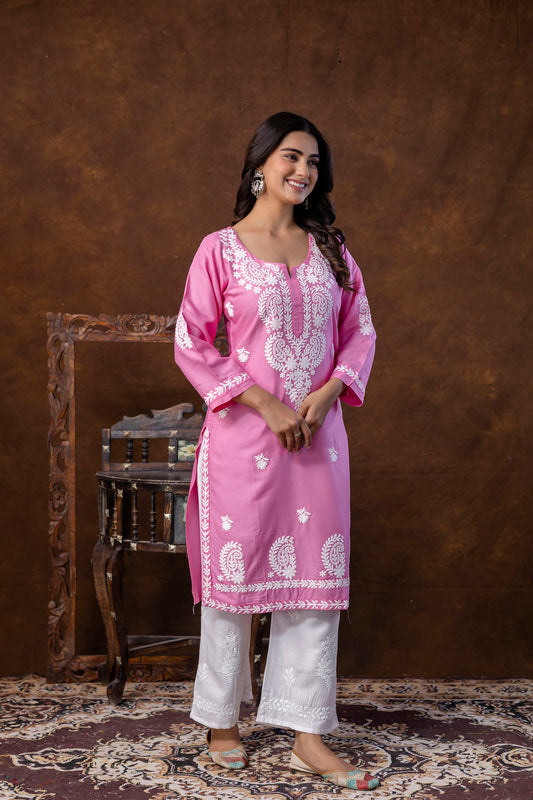 PINK Trendy Fashionable kurtis