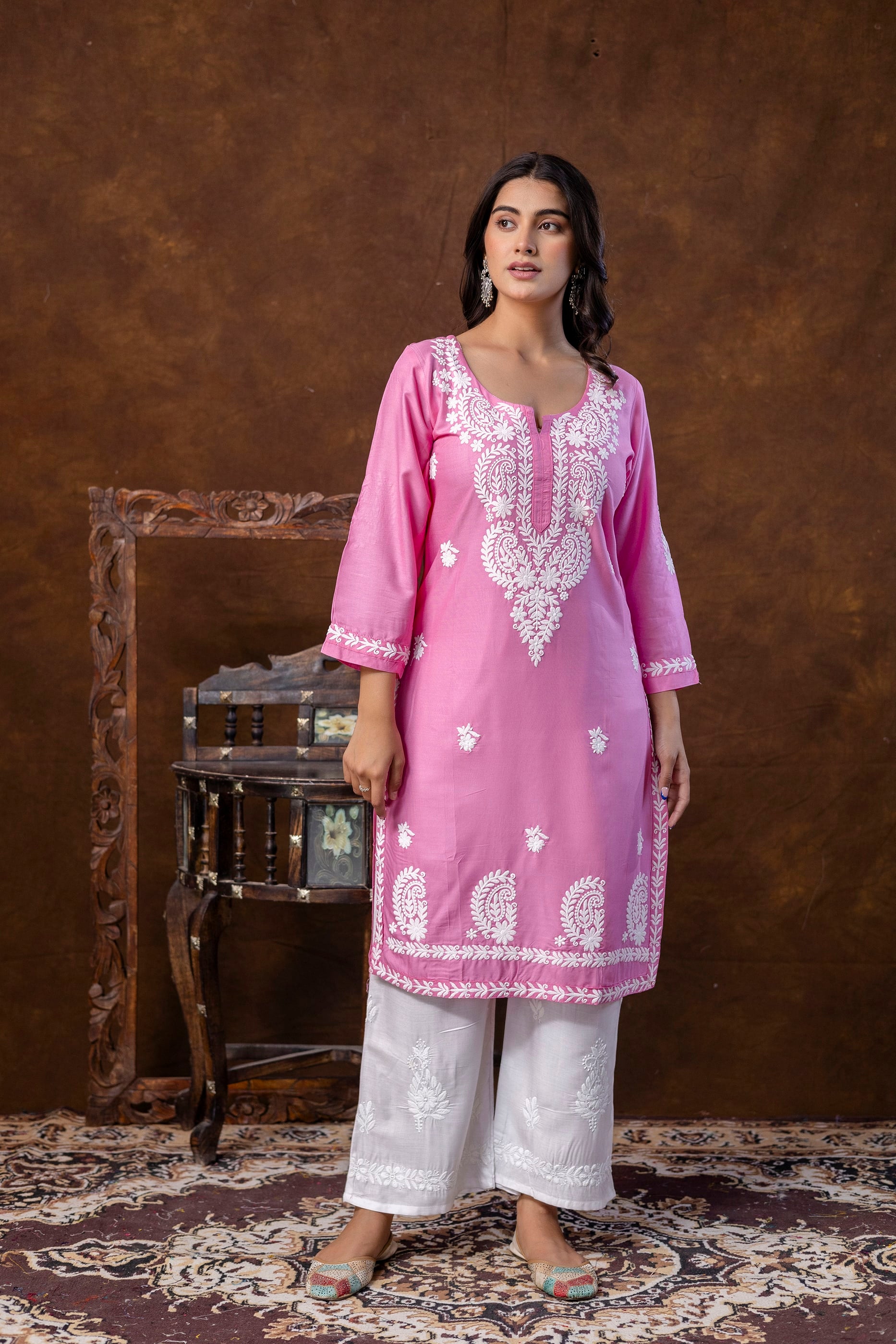 PINK Trendy Fashionable kurtis