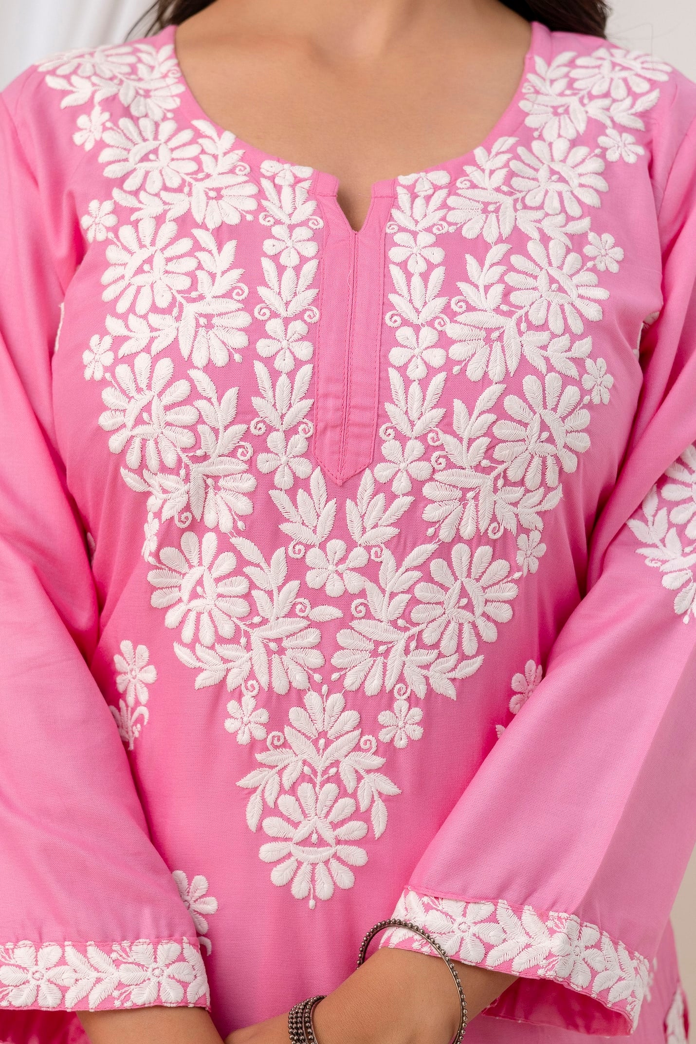 PINK Trendy Kurti Set For Women.