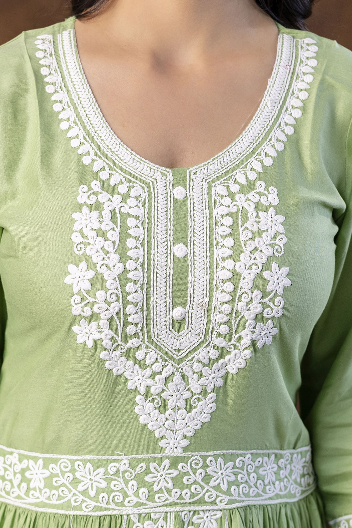 PISTA Women Embroidered Fashionable Printed || Naira Cut Kurta, Pant and Dupatta Set for Wedding, Party & Festivals