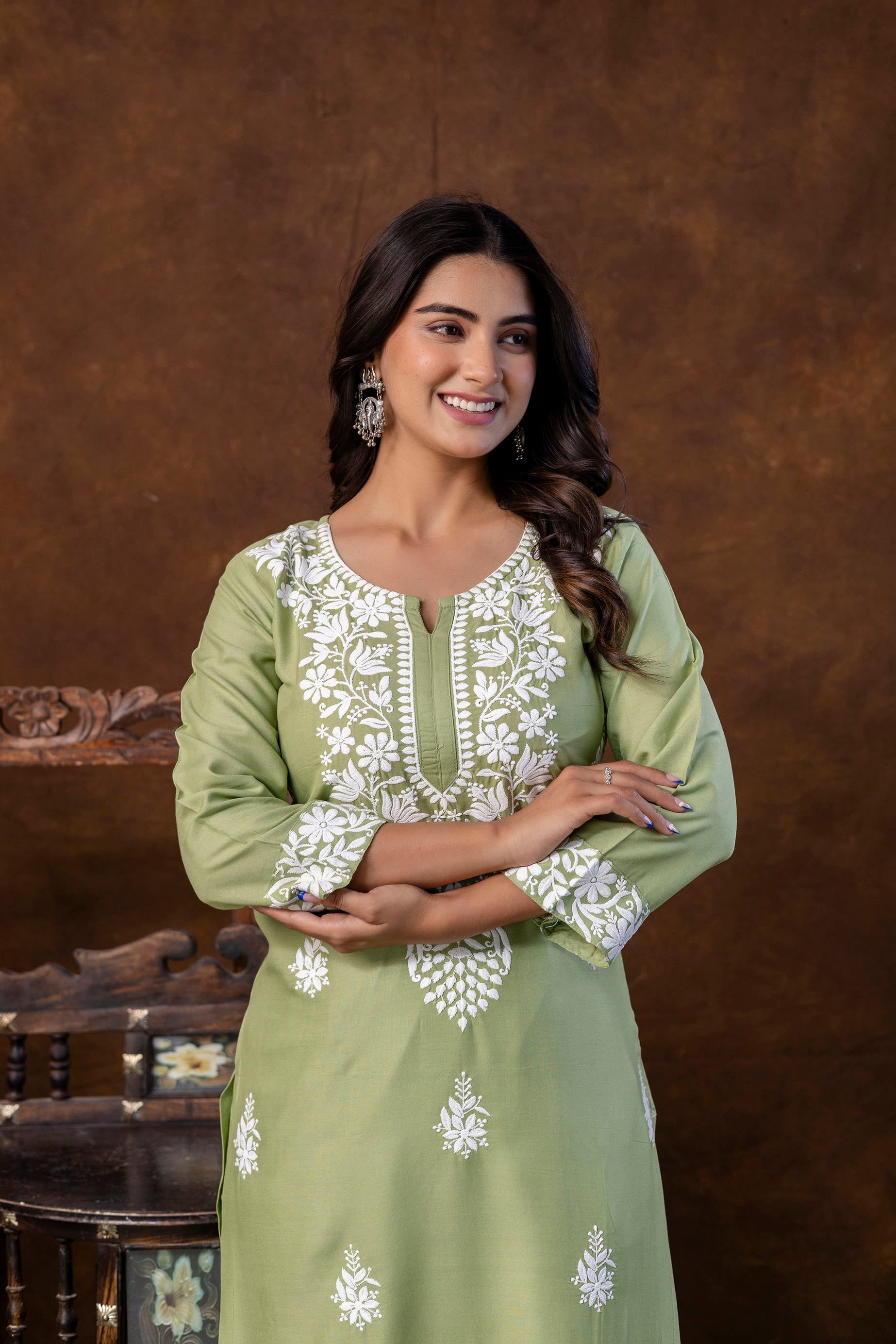 PISTA Women's Elegent Kurti set | Kurti Plazo Set