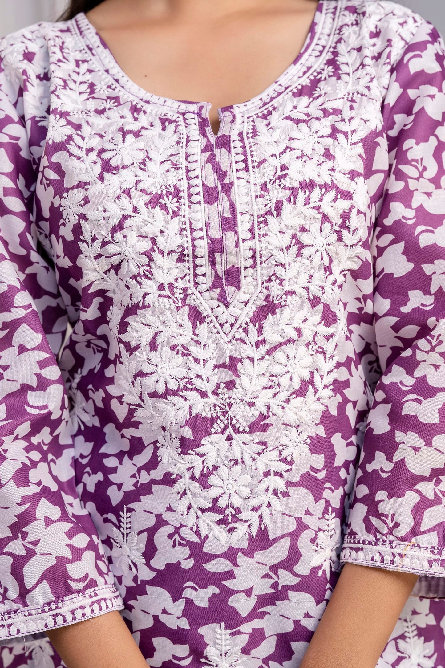 PURPLE Beautiful Two Peice Cotton Set