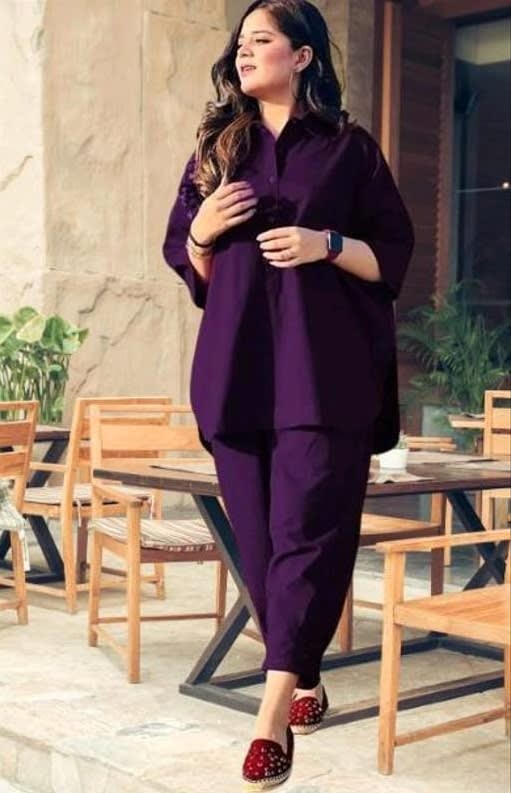 WINE REDISH BAGGY 2 PIECE SUIT