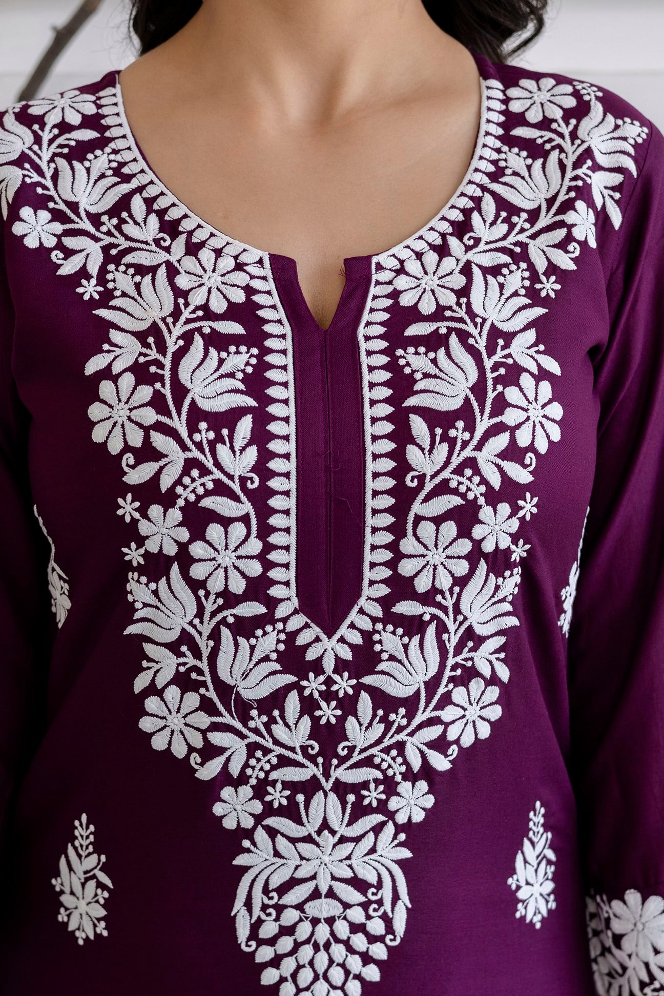 WINE Women's Elegent Kurti set | Kurti Plazo Set