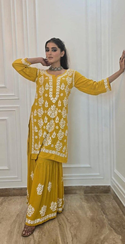 YELLOW New Launch Kurta Garara Set