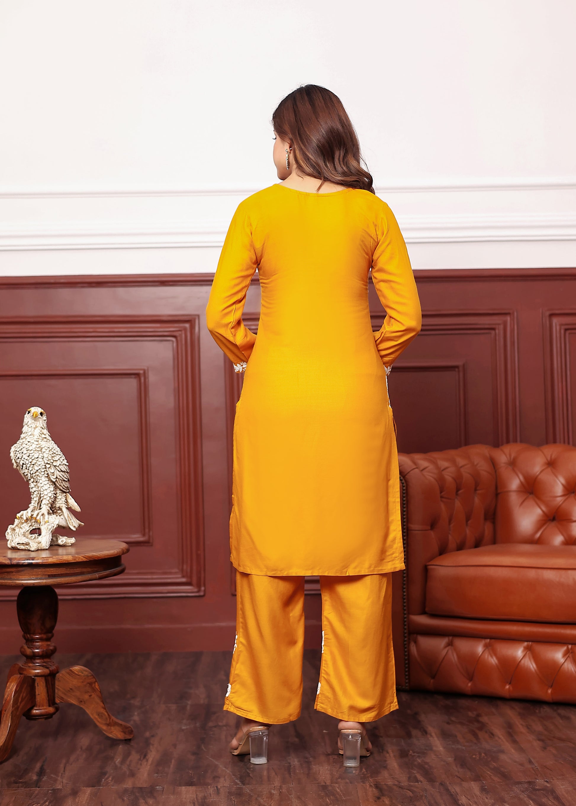 YELLOW New colours in our best seller chikankari Plazzo set