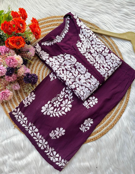 WINE *Premium Reyon Co-ord set*